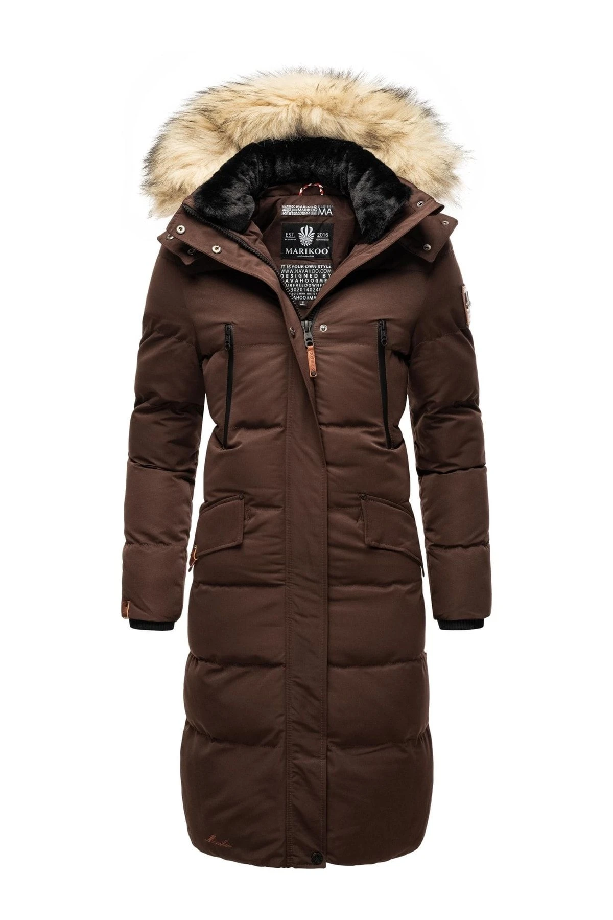 Marikoo Mantel - Braun - Puffer Damen Mäntel 675243488 3 Marikoo Mantel - Braun - Puffer Damen Mäntel 675243488