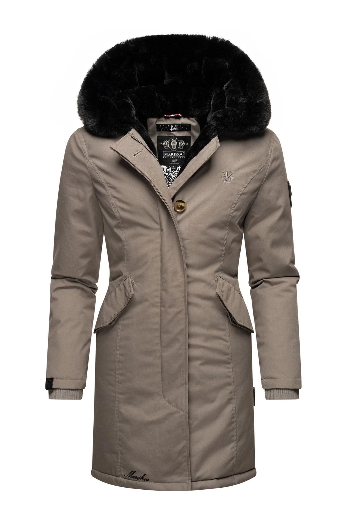 Marikoo Mantel - Grau - Parka Damen Mäntel 675241370 3 Marikoo Mantel - Grau - Parka Damen Mäntel 675241370