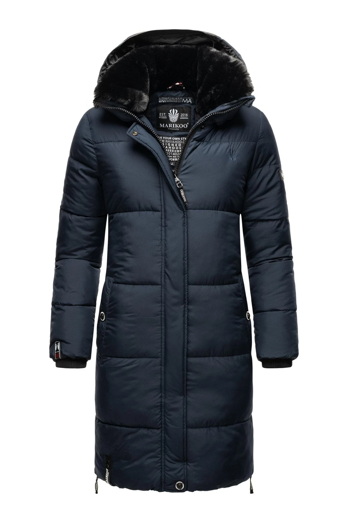 Marikoo Mantel - Blau - Parka Damen Mäntel 675243550 3 Marikoo Mantel - Blau - Parka Damen Mäntel 675243550