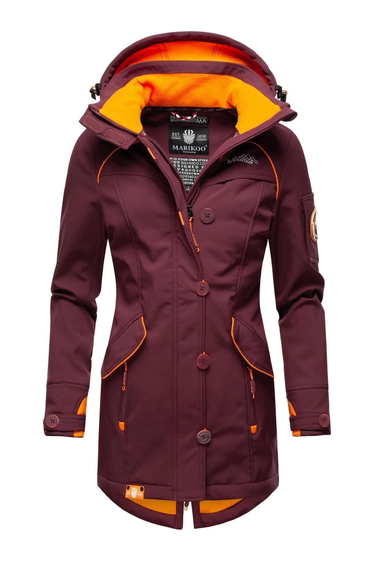 Marikoo Winterjacke - Rot - Parka Damen Winterjacken 675245371 3 Marikoo Winterjacke - Rot - Parka Damen Winterjacken 675245371