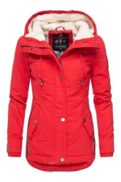 Marikoo Winterjacke - Rot - Parka Damen Winterjacken 675238092