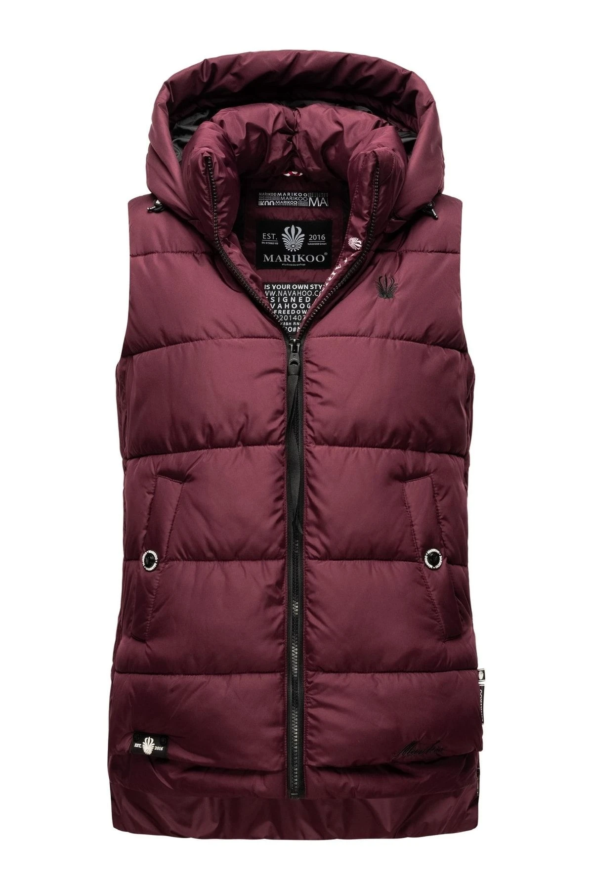 Marikoo Weste - Rot - Puffer Damen Westen 675244775 3 Marikoo Weste - Rot - Puffer Damen Westen 675244775