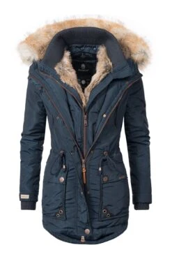 Marikoo Mantel - Blau - Parka Damen Mäntel 675235468