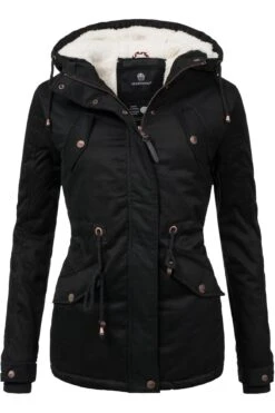 Marikoo Winterjacke - Schwarz - Parka Damen Winterjacken 675237445