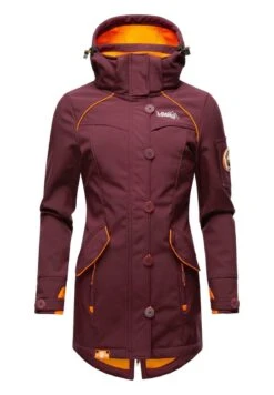 Marikoo SOULINAA - Parka - Dark Red Melange -Marikoo 2304a5d2cbc74fbd878b64b2854df69e