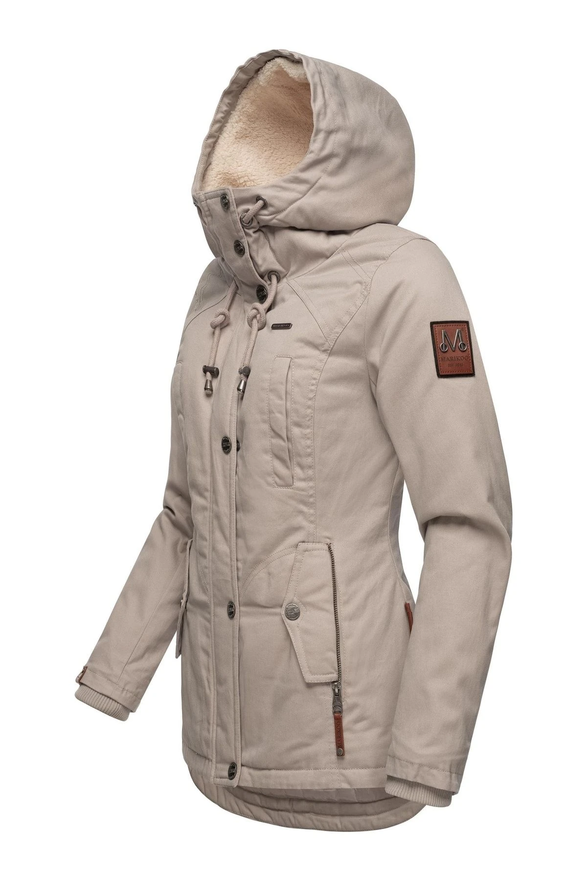 Marikoo Winterjacke - Grau - Parka Damen Winterjacken 675239209 4 Marikoo Winterjacke - Grau - Parka Damen Winterjacken 675239209 – Bild 2