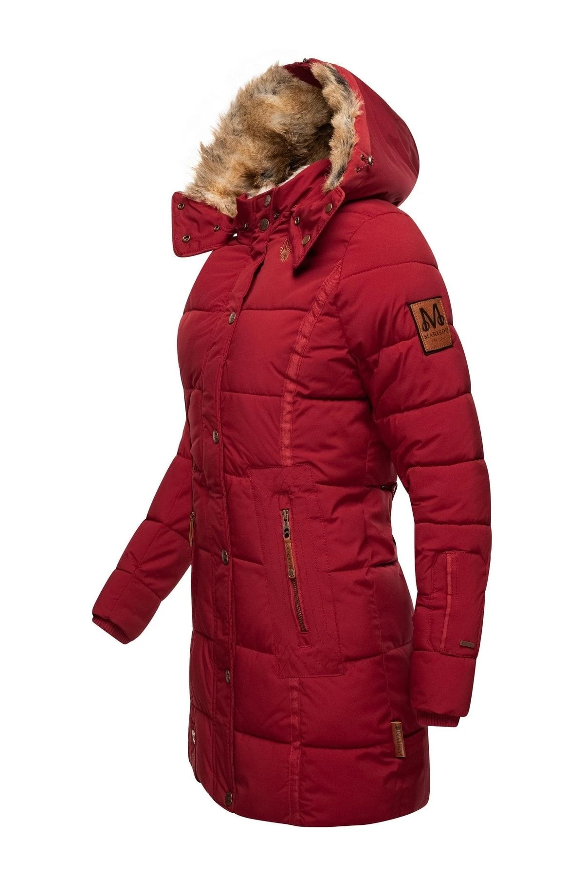 Marikoo Mantel - Rot - Parka Damen Mäntel 675241413 4 Marikoo Mantel - Rot - Parka Damen Mäntel 675241413 – Bild 2