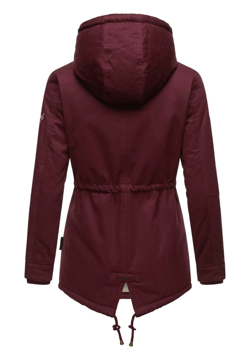 Marikoo MANOLYA - Wintermantel - Dark Red Melange 5 Marikoo MANOLYA - Wintermantel - Dark Red Melange – Bild 3