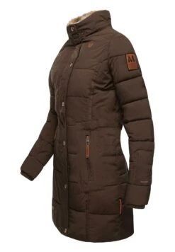 Marikoo LIEBLINGS - Wintermantel - Dark Brown -Marikoo 3299a92e7ba840e6aa192dfcbdbe35a8