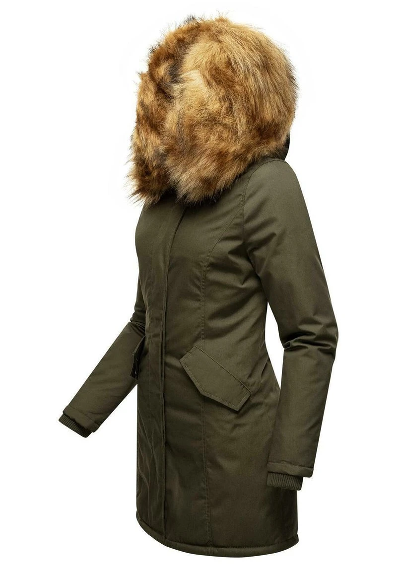 Marikoo KARMAA - Wintermantel - Olive 4 Marikoo KARMAA - Wintermantel - Olive – Bild 2