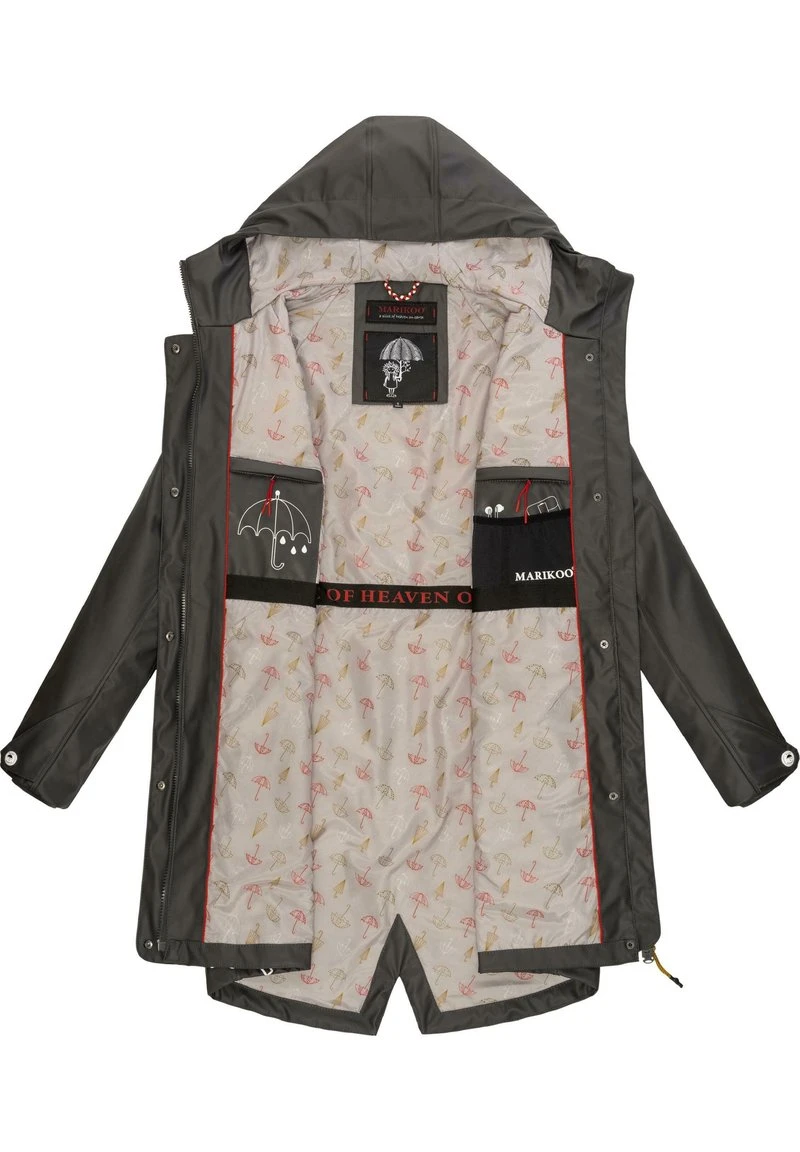 Marikoo DANCING UMBRELLA - Regenjacke / Wasserabweisende Jacke - Dark Grey 5 Marikoo DANCING UMBRELLA - Regenjacke / Wasserabweisende Jacke - Dark Grey – Bild 3