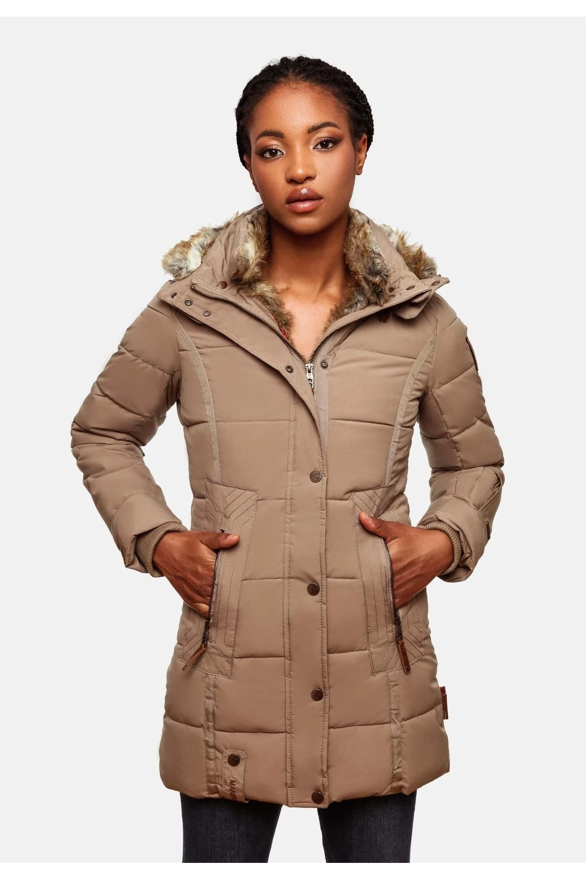 Marikoo Mantel - Braun - Parka Damen Mäntel 675240426 3 Marikoo Mantel - Braun - Parka Damen Mäntel 675240426