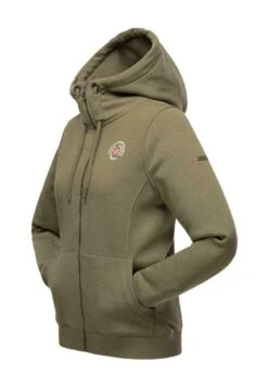 Marikoo SETSUNAA - Sweatjacke - Dusty Olive Melange -Marikoo 58dd1261037346188f2a65110ef43066