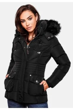Marikoo Winterjacke - Schwarz - Parka Damen Winterjacken 675234199