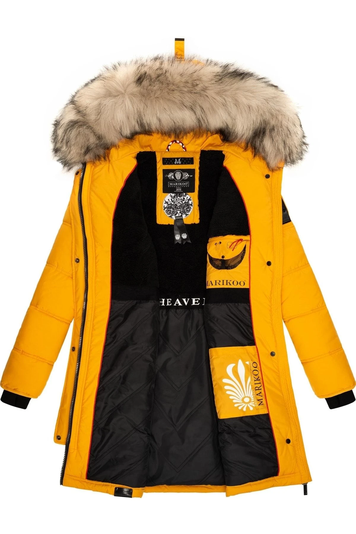 Marikoo Mantel - Gelb - Puffer Damen Mäntel 675242515 5 Marikoo Mantel - Gelb - Puffer Damen Mäntel 675242515 – Bild 3