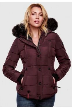 Marikoo Winterjacke - Rot - Puffer Damen Winterjacken 675235573