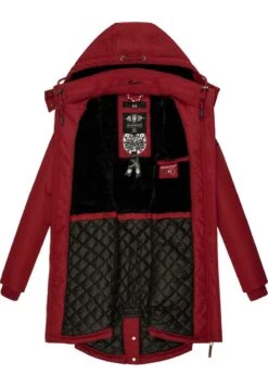 Marikoo KAMII - Wintermantel - Blood Red 10 Marikoo KAMII - Wintermantel - Blood Red -Marikoo 79a9435a11a84381b25537d8687cd4ae