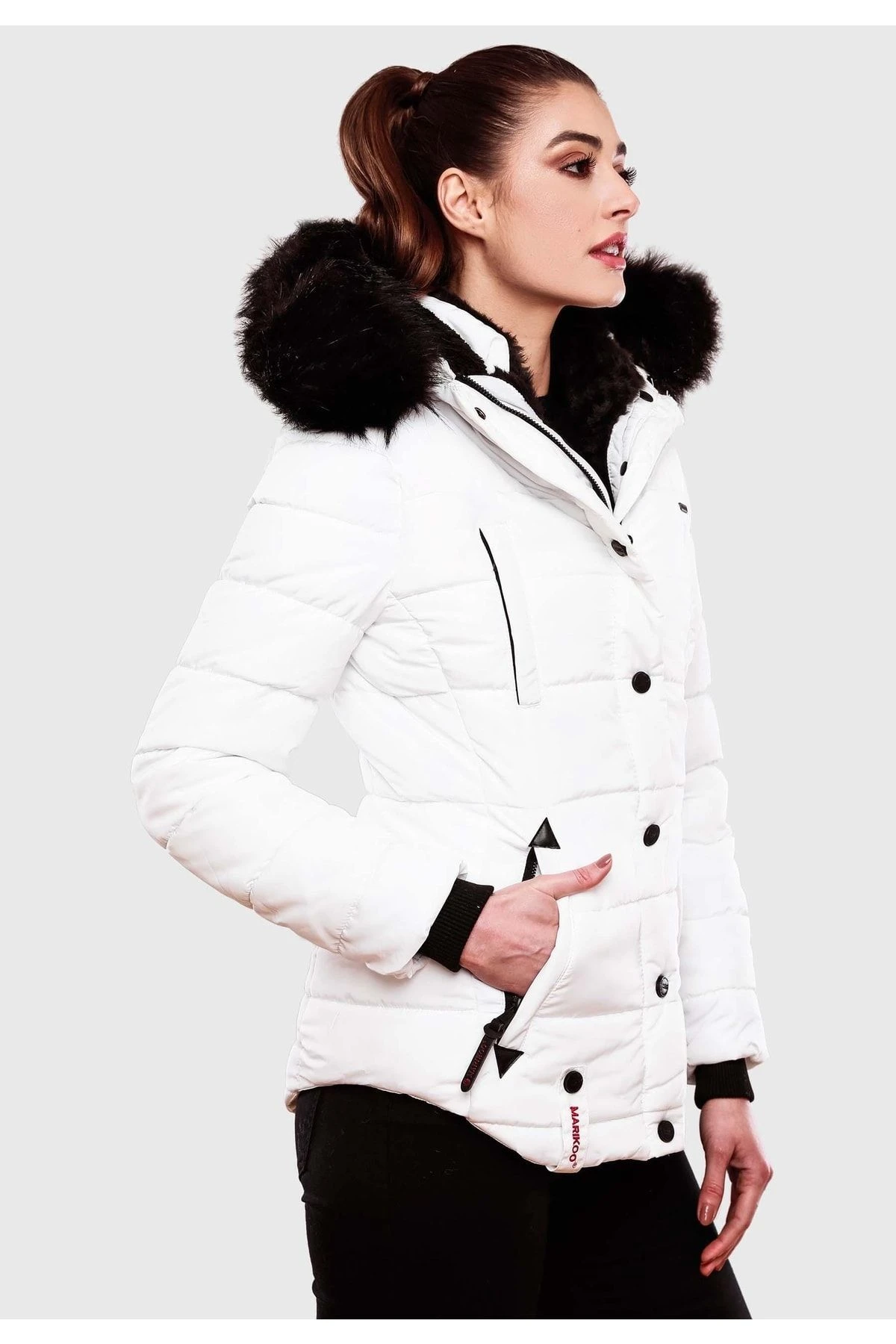 Marikoo Winterjacke - Weiß - Puffer Damen Winterjacken 675237107 4 Marikoo Winterjacke - Weiß - Puffer Damen Winterjacken 675237107 – Bild 2