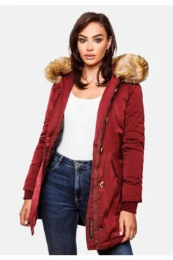 Marikoo Mantel - Rot - Parka Damen Mäntel 675236094