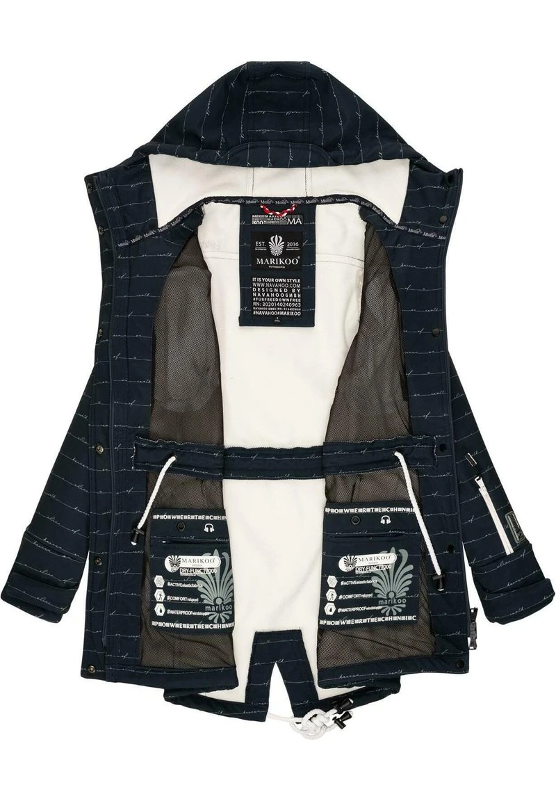 Marikoo ZIMTZICKE - Parka - Navy Lines 6 Marikoo ZIMTZICKE - Parka - Navy Lines – Bild 4