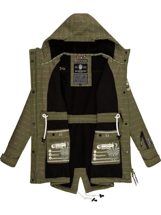 Marikoo Damen Funktionsmantel - Zimtzicke 6 Marikoo Damen Funktionsmantel - Zimtzicke – Bild 4