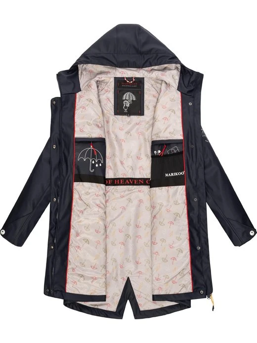 Marikoo Damen Regenmantel - Dancing Umbrella 7 Marikoo Damen Regenmantel - Dancing Umbrella – Bild 5