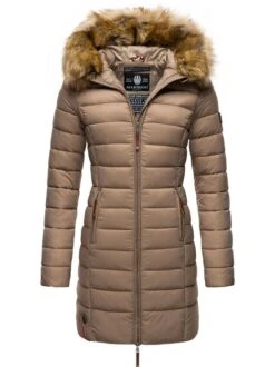 Marikoo Damen Steppmantel - Rose-Stepp