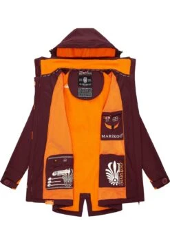 Marikoo SOULINAA - Parka - Dark Red Melange -Marikoo ad7ed075ff50492491bd9646d783ad02