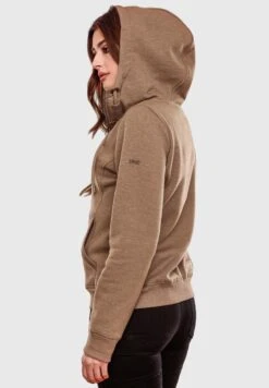 Marikoo SETSUNAA - Sweatjacke - Taupe Grey Melange -Marikoo b203042bf4f24e608b81b773f52ba5ec